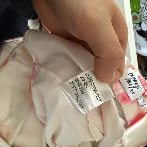 3/$20⚡️ Princess Polly White Pink Orange Tie Dye Side Slit Mini Skirt Fun Funky - Picture 4 of 13